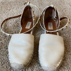 Valentino ivory espadrilles